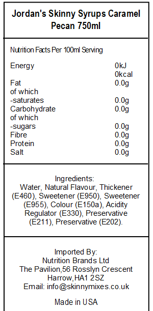 Sugar Free Caramel Pecan Syrup - Image 2