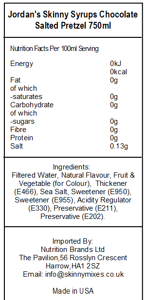 Sugar Free Chocolate Salted Pretzel Syrup - Image 2