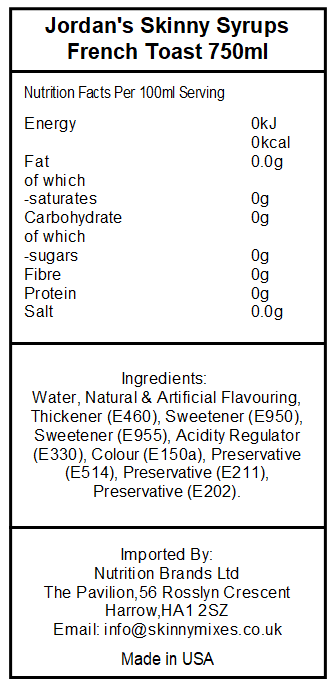 Sugar Free French Toast Syrup - Image 2