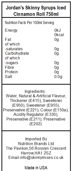 Sugar Free Iced Cinnamon Roll Syrup - Image 2
