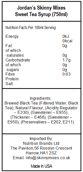 Sugar Free Sweet Tea Syrup - Image 2
